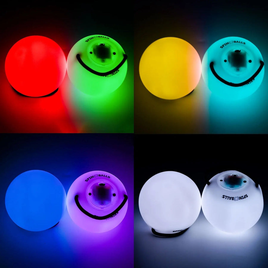 Spinballs Glow. 0 LED Rechargeable Poi Set G3