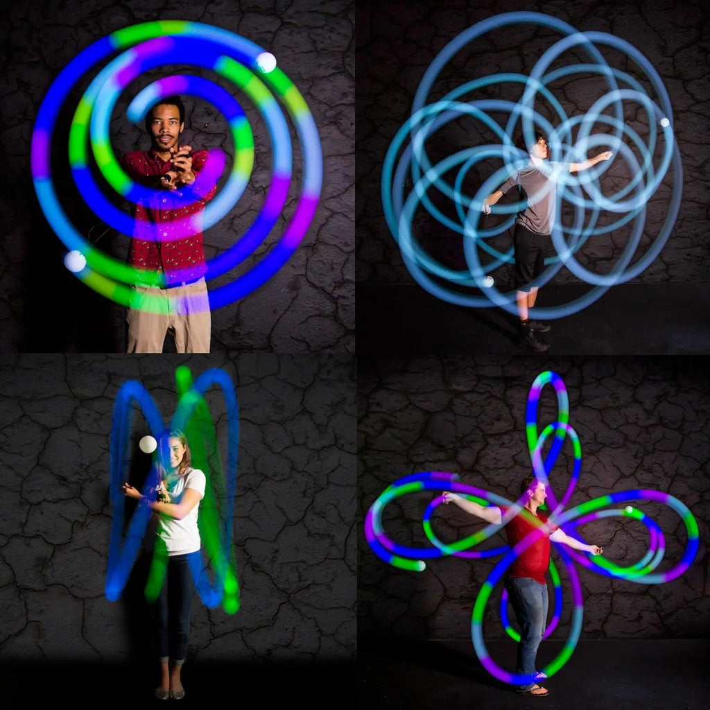 Spinballs Glow. 0 LED Rechargeable Poi Set G3