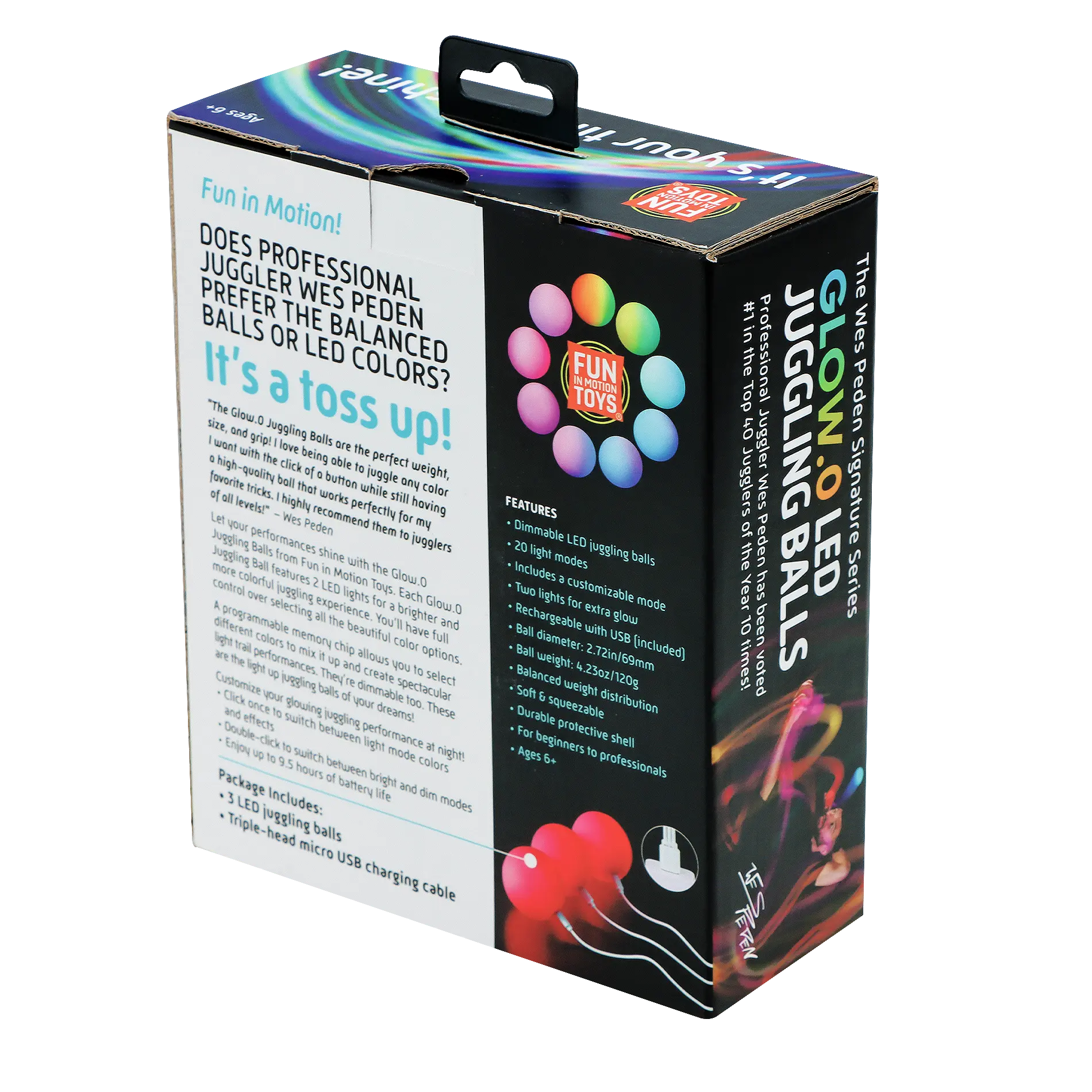 Wes Peden Glow.0 Juggling Balls A3