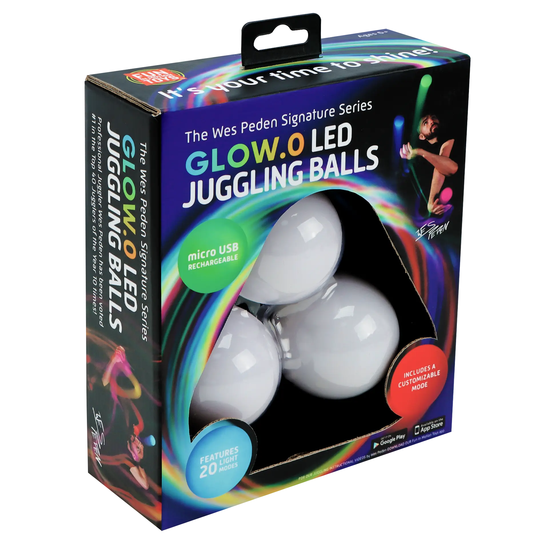Wes Peden Glow.0 Juggling Balls A3